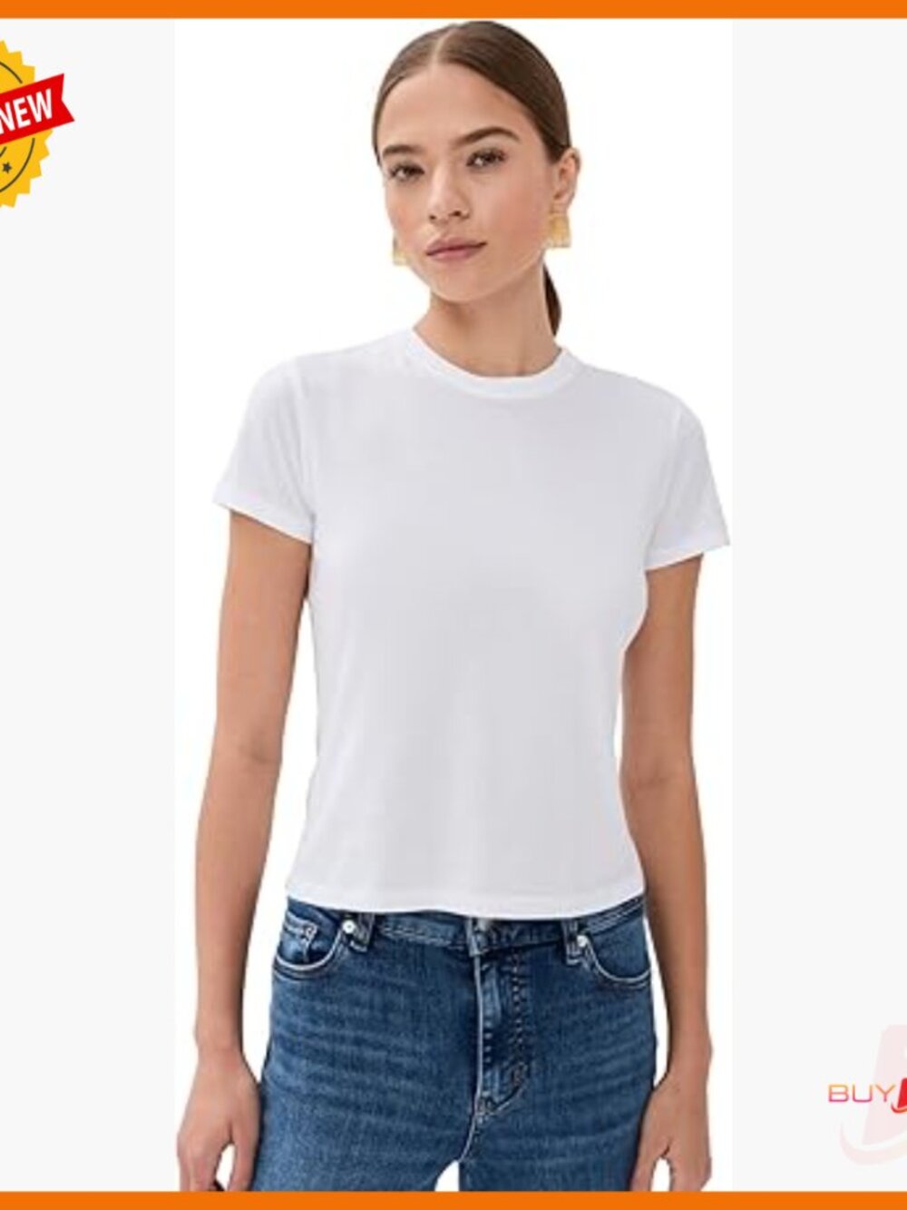Cotton Crew Neck T-Shirt, Regular Fit, Short Sleeve, Lightweight Jersey